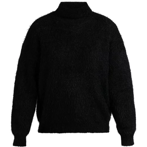 faina Širok pulover črna