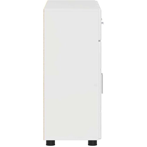 Kreveta s policom Visoki sjaj bijela 88 5 x 30 5 x 73 cm Slike