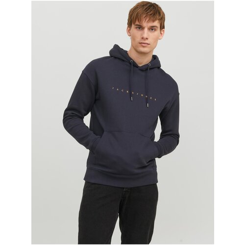 Jack & Jones Dark Blue Mens Hoodie Star - Men Slike