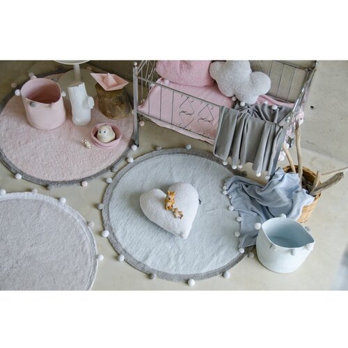Lorena Canals Košara Bubbly - Soft Pink - White - Grey Cene