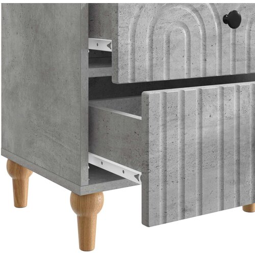  Noćni ormar Betonska siva 43 x 34,5 x 48 cm Konstruirano drvo Slike