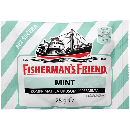Fisherman&amp;#039;s Friend Pepermint Pastile 25g Slike