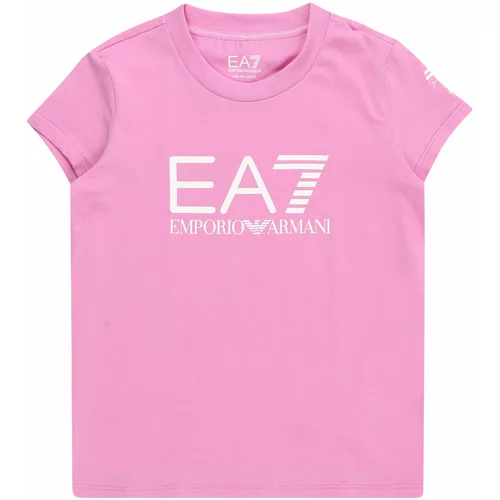 Ea7 Emporio Armani Majica svijetloroza / bijela