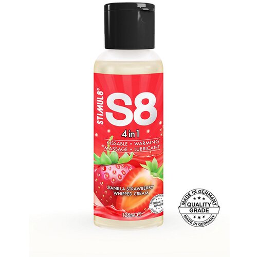  4 in 1 Dessert Lube Vanilla Strawberry Whipped Cream Cene