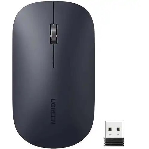 Ugreen MU001 Gray Black bežični mi&amp;scaron; 2.4 GHz, 4000 DPI Slike