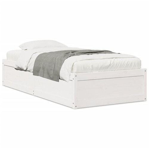 vidaXL Okvir za krevet bijeli 100 x 200 cm od masivne borovine Cene