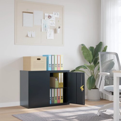 vidaXL Ormarić za spise antracit 90 x 40 x 70 cm čelični Cijene