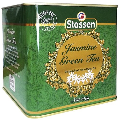 Stassen jasmin zeleni čaj u limenci 100gr Slike