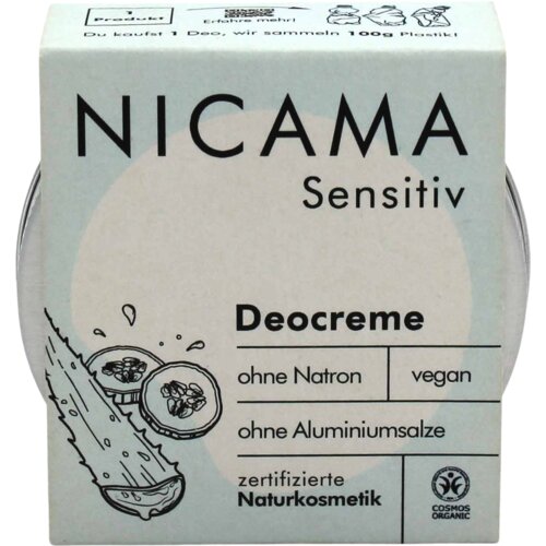 NICAMA Dezodorans u kremi za osjetljivu kožu - 45 g Slike