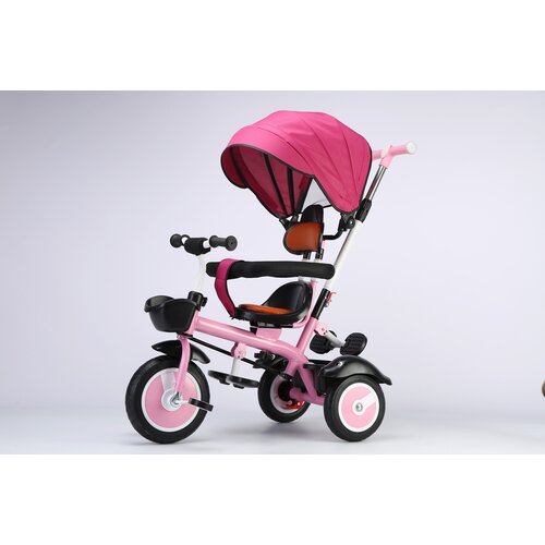 Playtime tricikl za decu sa tendom i rucicom za guranje roze (model 449 roze) Cene
