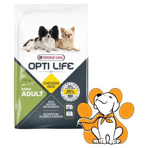 Opti Life Versele-Laga Adult Mini Chicken 7.5kg, Suva Hrana Za Male Odrasle Pse Cene