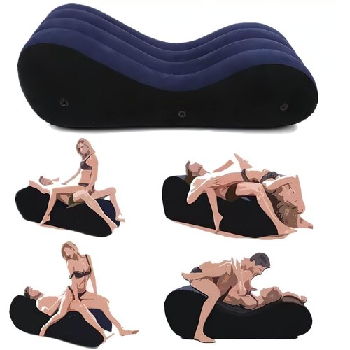 Magic Pillow napihljiva postelja za seks - velika (modra) Slike