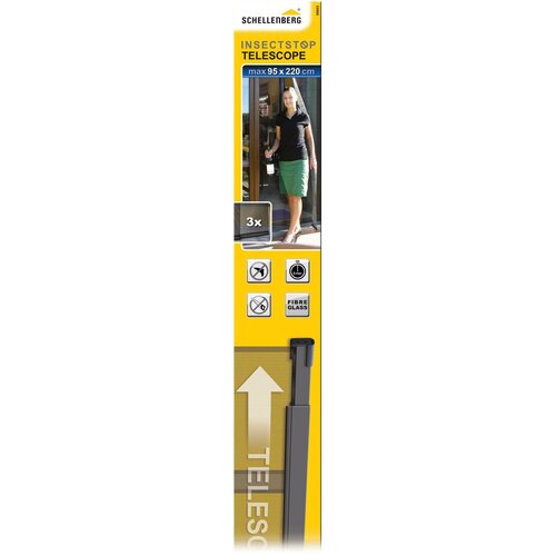 SCHELLENBERG Insect Stop Mrežica za za&amp;scaron;titu od insekata (&amp;Scaron; x V: 95 x 220 mm, Antracit, Poliester, Vrata za terasu) Slike