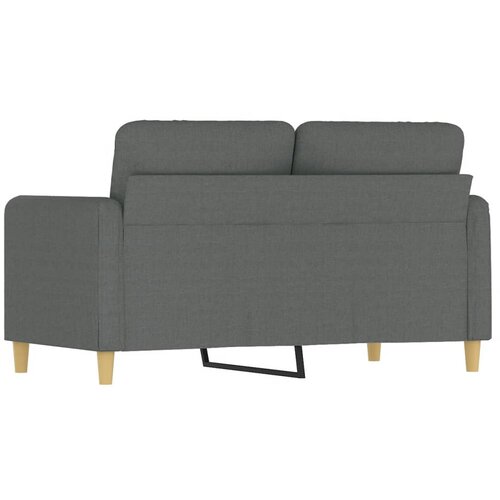  Dvosjed od tkanine tamnosivi 120 cm Slike