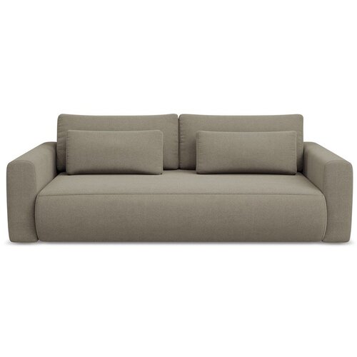 Makamii Svjetlo smeđa sklopiva/s prostorom za odlaganje sofa 238 cm Kapua – Cene