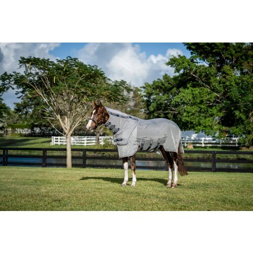 Horseware Ireland Rambo Protector Fieldsafe Plus &amp;#039;Silver/Navy, White&amp;amp;Beige&amp;#039; - 160 cm Slike