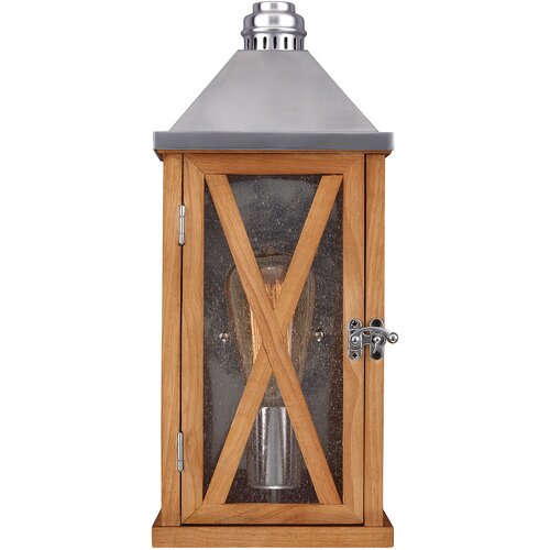 Elstead Lighting Elstead 1 zunanja majhna stenska svetilka, naravni hrast, IP44, E27, (22100181) Cene