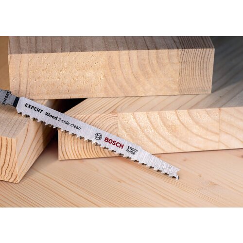 Bosch expert &amp;bdquo;Wood 2-side clean&amp;ldquo; t 308 b list ubodne testere, 3-delni - 2608900550 Slike