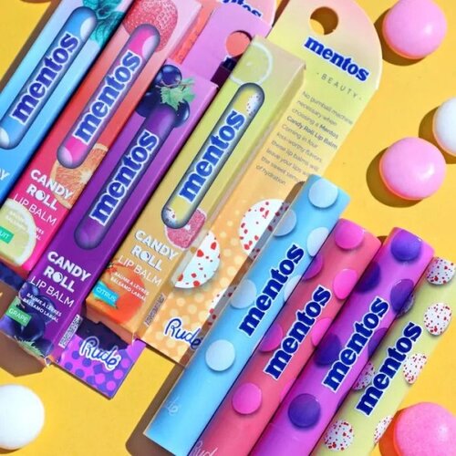Rude Cosmetics balzam i labelo za usne mentos candy roll citrus Slike