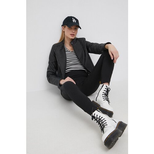 Vero Moda Jakna rokerica za žene, boja: crna, za prijelazno razdoblje Slike