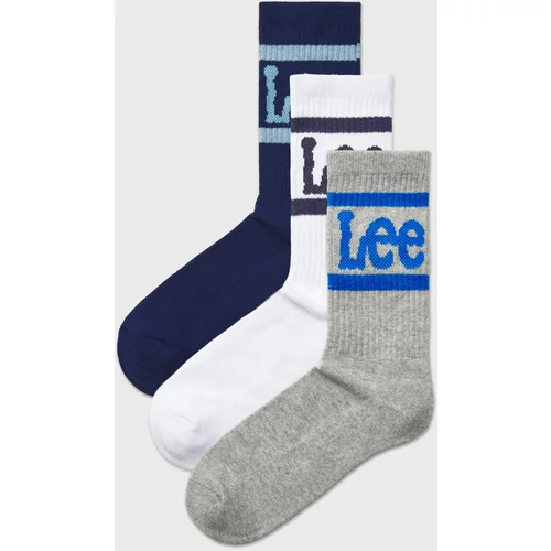 Lee 3PACK Sportske čarape Crane visoke