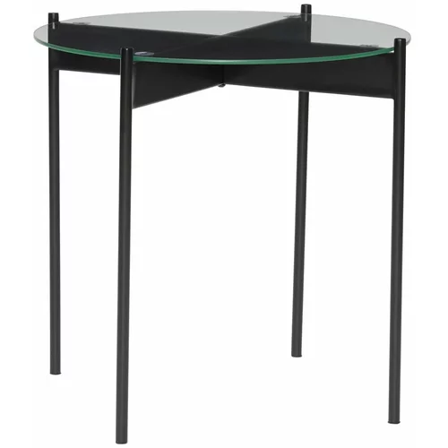 Hübsch Okrugli pomoćni stol sa staklenom pločom stola ø 45 cm Beam –