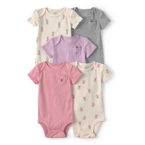 Carter&amp;#039;s bodi za bebe devojčice - set od 5 kom. Slike