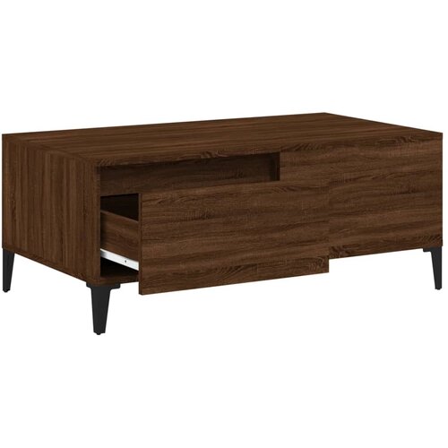  Stolić za kavu smeđa boja hrasta 90x50x36,5cm konstruirano drvo Slike