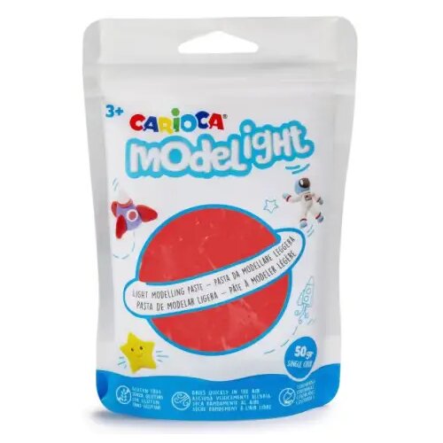 Carioca Modelight 50g crveni plastelin - Cene
