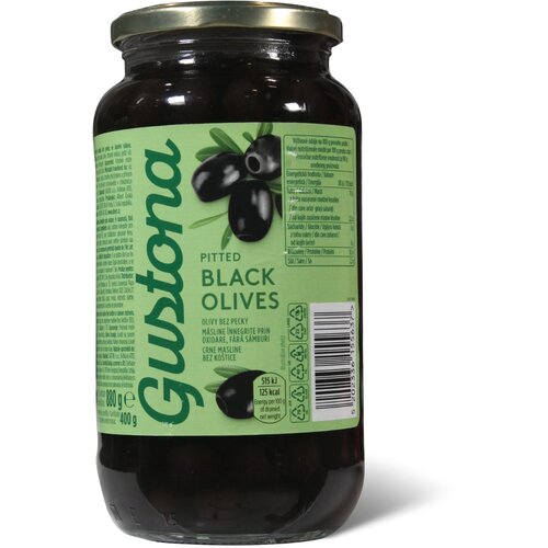 Gustona Crne masline bez kostice 880g Cene