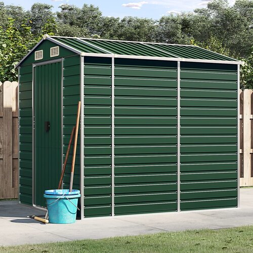 VidaXL Vrtna lopa zelena 191x215x198 cm pocinkano jeklo Slike