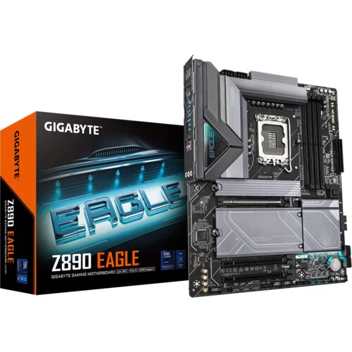 Gigabyte Z890 EAGLE LGA1851 ATX osnovna plošča - Intel Z890, 4xDDR5, 4xM.2, 4xSATA, 2.5Gb LAN, 1x USB4 Type-C, 1xDP - Z890 EAGLE Cene