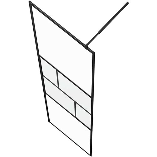  Zid za walk-in tu&amp;scaron; Crna 80 x 195 x 0.5 cm Staklo i aluminij Slike