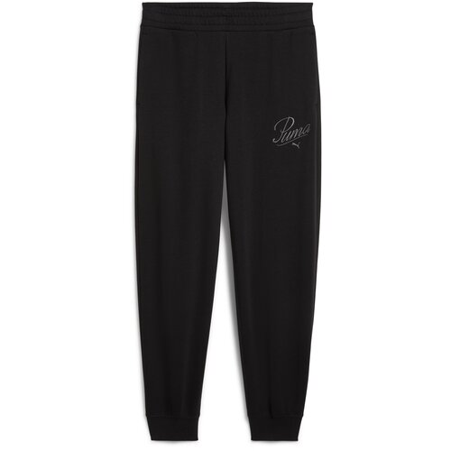 Puma Mu&amp;scaron;ki donji deo trenerke Ess Script Comfort Sweatpants Tr Cl, Crni Slike