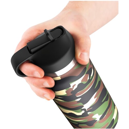 Pipedream PDX Plus Fap Flask Happy Camper Discreet Stroker Camo Frosted Slike