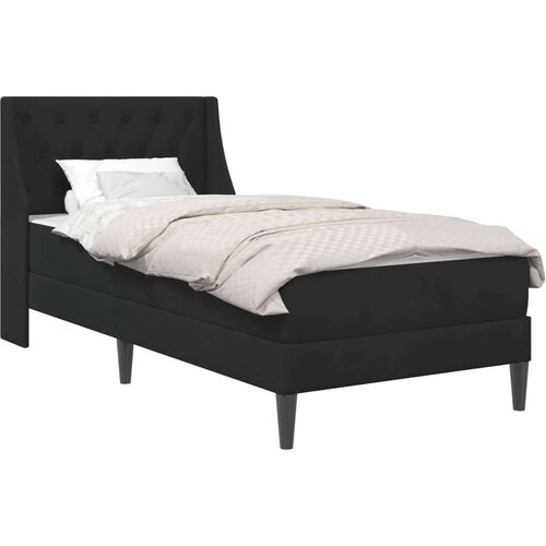  Okvir kreveta s madracem Zidne s uzglavljem 2 pcs Crna Bar&amp;scaron;un - Crna 100 x 200 cm Slike