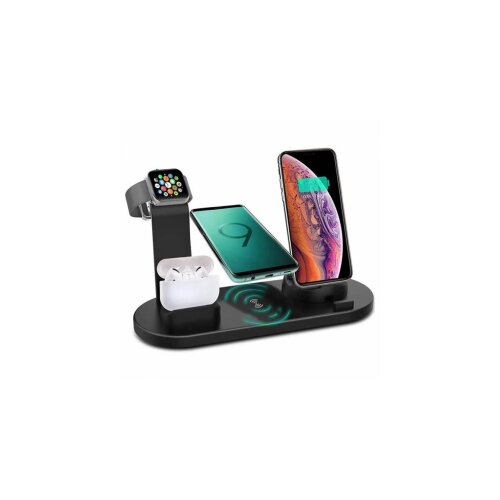  Bežični punjač B-07 6u1 za iPhone,Airpods,Apple Watch 15W crni Cene