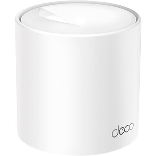 Tp-link Deco X10 (1-pack) AX1500 Whole Home Mesh Wi-Fi 6 System, 300 Mbps at 2.4 GHz + 1201 Mbps at 5 GHz,Internal Antennas, 2× Gigabit Ports (WAN/LAN auto-sensing),Deco App, Router/AP Mode, Cene