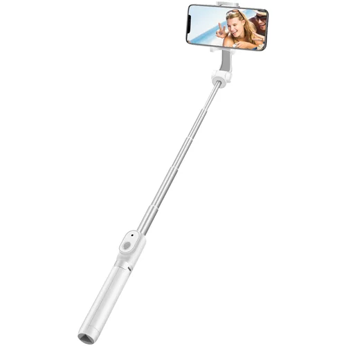 LINQ Brezžična Bluetooth palica za selfije s 360° vrtljivim stojalom, bela, (20524364)