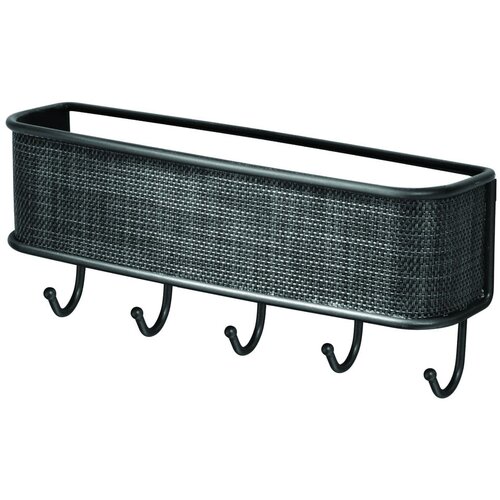IDesign Črno držalo za ključe s ko&amp;scaron;arico Twillo, 27 x 23 cm Slike