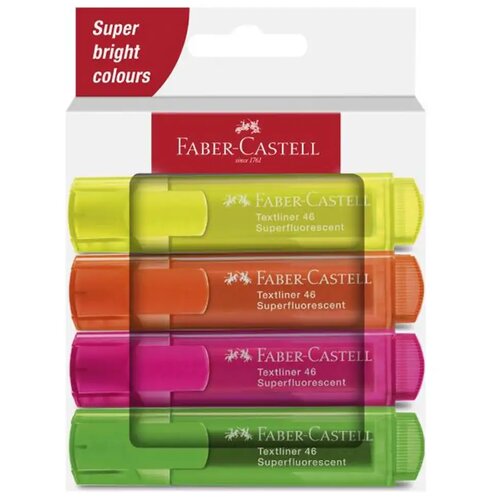 Faber-Castell faber-castell: 1546 neon fluorescentni set od 4 markera za isticanje teksta Cijene