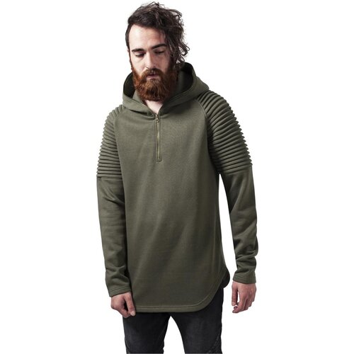 Urban Classics Pleat Sleeves Terry Hoody olive Cene