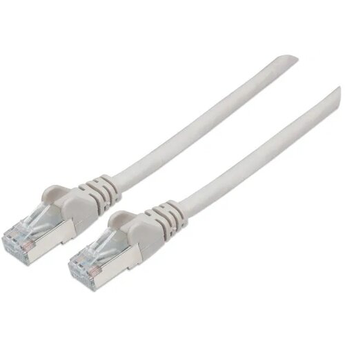 Intellinet 740555 RJ45 omrežni kabel\, Patch kabel CAT 6a S/FTP 0.25 m siva za&amp;scaron;čita iz folije\, pletena za&amp;scaron;čita\, za&amp;scaron;čiten\, brez halogena 1 kos, (20417668) Slike