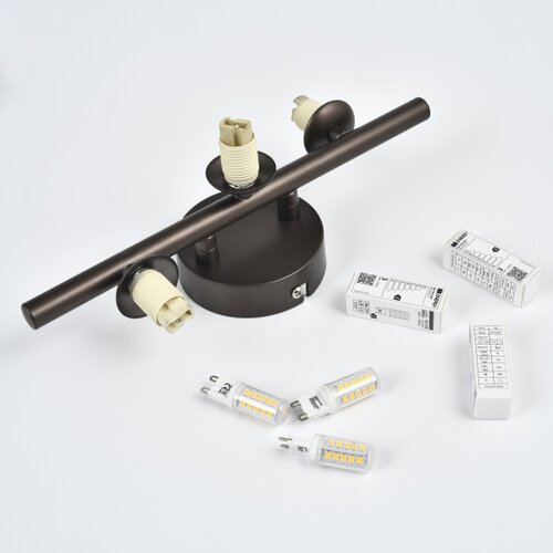 Brilagi led zidno rasvetno telo milla 3xG9/3W/230V braon/zadimljeno braon Slike