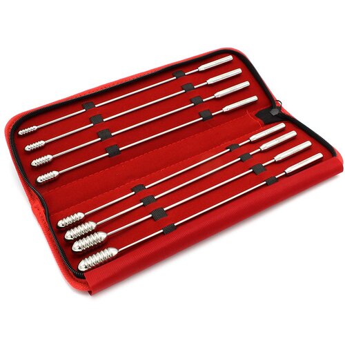 Kiotos Steel Urethral Sound Dilator Groved Beads Set 8 pcs Cene