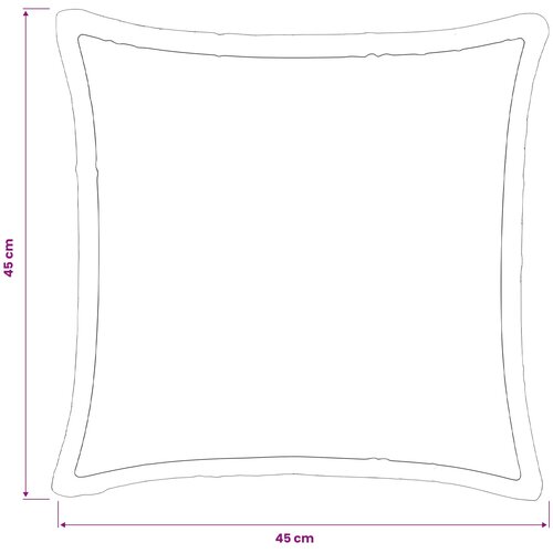  Presvlaka za jastuk 2 pcs HOUTEN Crna 45 x 45 cm Flanel Slike
