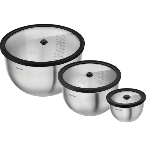 Zwilling Fresh&amp;amp;Save 6-pc silver Stainless Steel Vacuum Bowl Set Slike