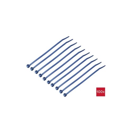TRU COMPONENTS TC-12533344 vezice 150 mm 3.6 mm plava boja metal detektabilna 100 St. Slike