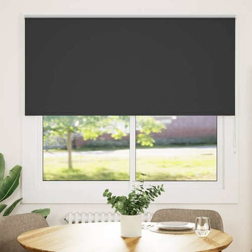 vidaXL Roleta Blackout Black 160x175 cm Širina tkanine 156,6 cm Cene