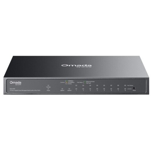Tp-link Omada ES210GP 8-port gigabit 8xPoE+ 1x SFP managed mrežno stikalo-switch Cene